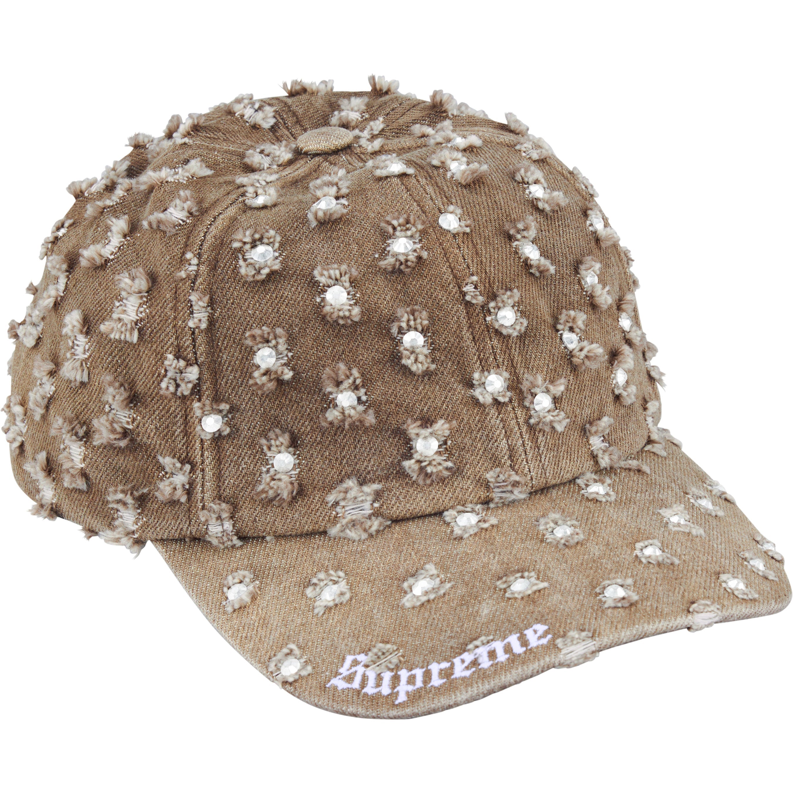 Hole Punch Rhinestone Denim 6-Panel view 6